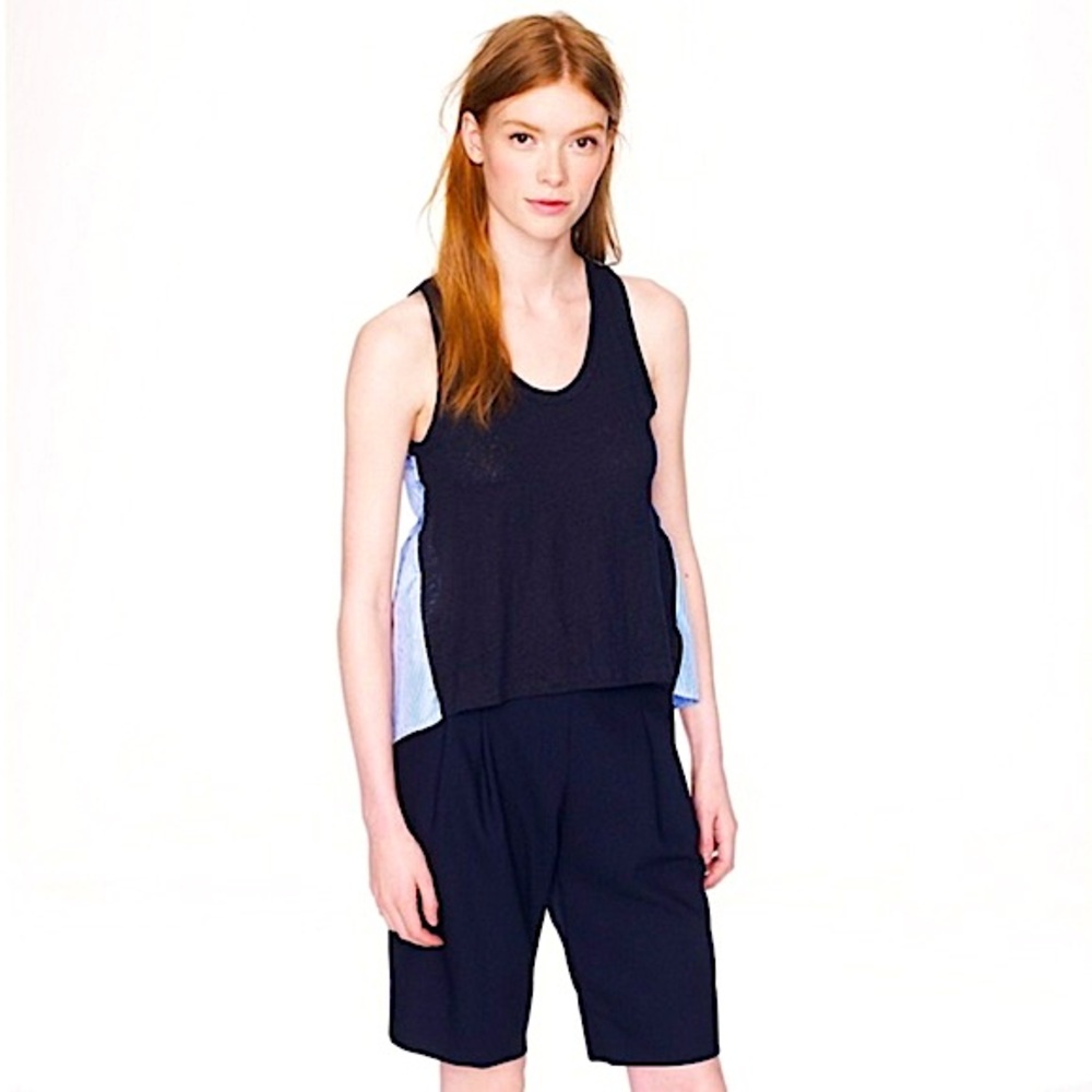 J CREW Mixed Media Tank